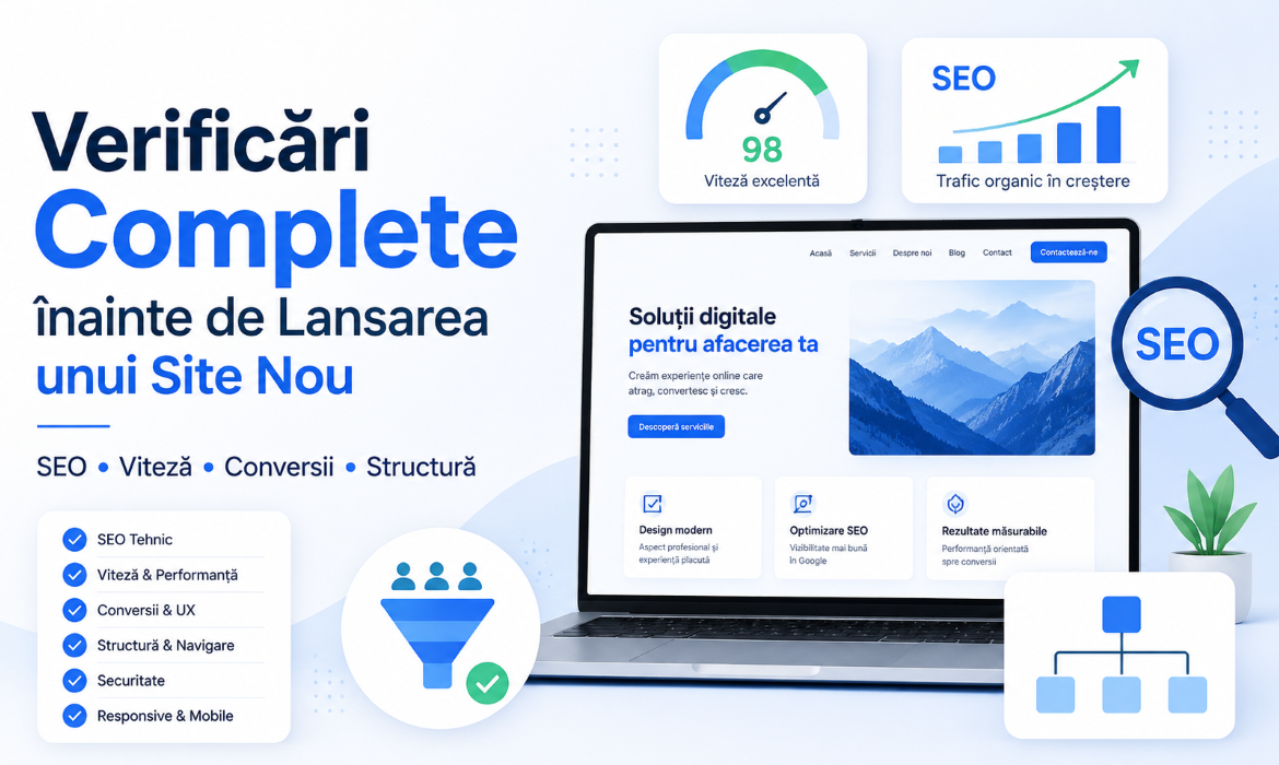 verificari lansare site