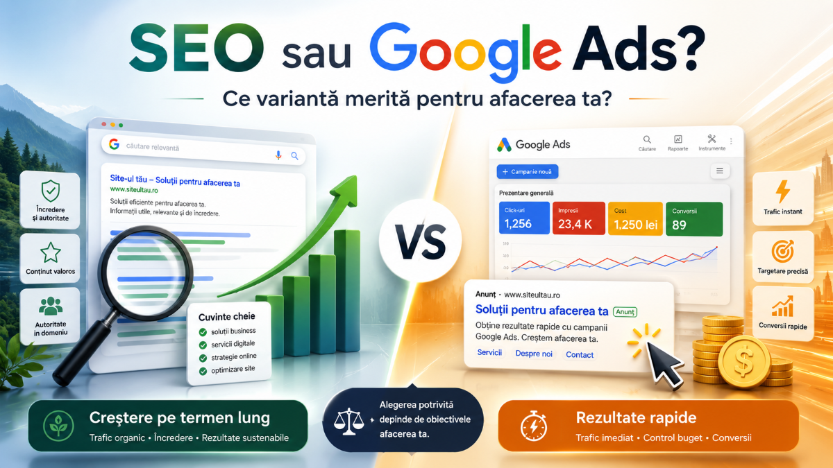 SEO sau Google Ads